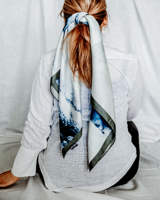Glacier Lagoon Silk Scarf