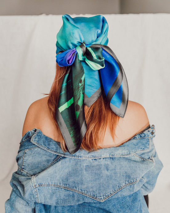 Aurora Borealis Silk Scarf